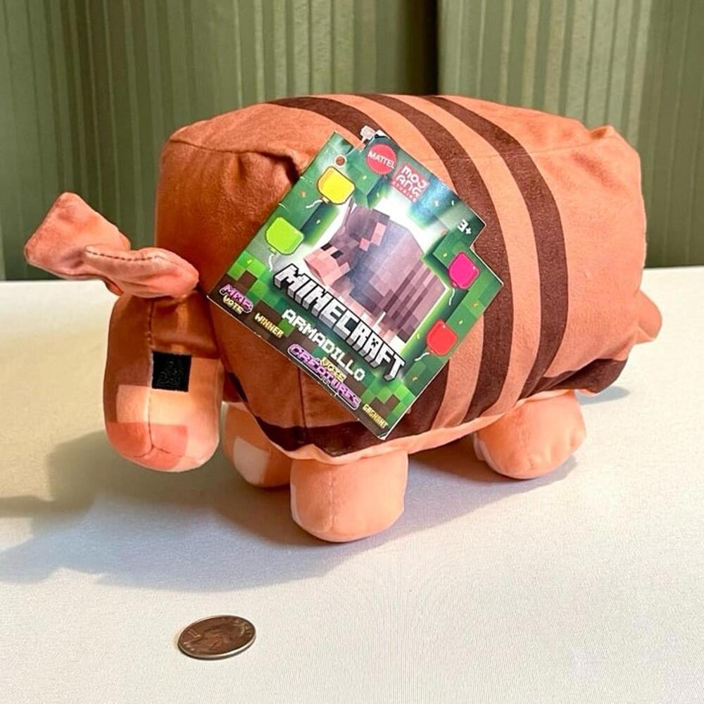 New - 8” Minecraft Armadillo Plush Character